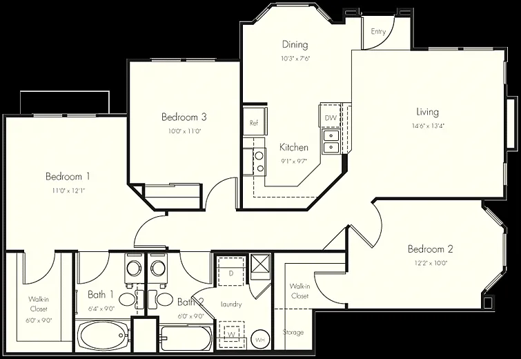 Floor plan 3AD