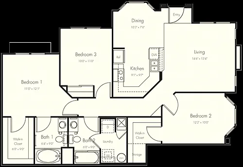 Floor plan 3AD