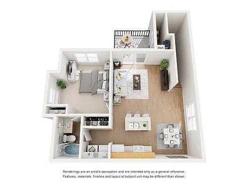 Floor plan 1X1