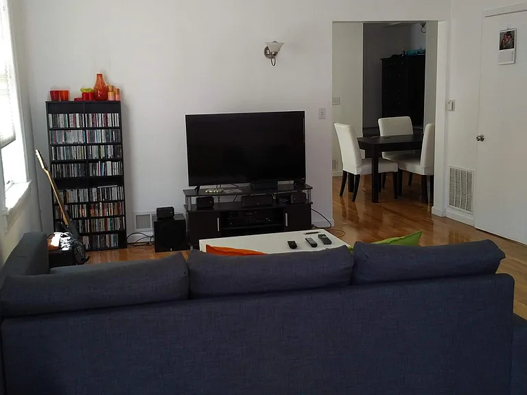 living room looking south into dining area