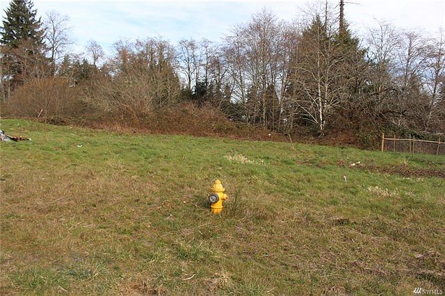 View of parcel, the building site is cleared.  The rear of the property backs up to  Camp Creek.
