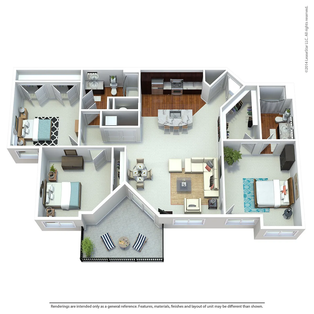 Floor plan 3 bed | Marlin