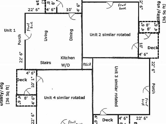 Building layout maximizes privacy.
