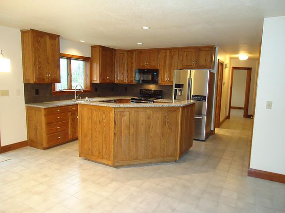 Kitchen with new granite counters