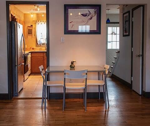 entrance to the kitchen. Part of the living room
