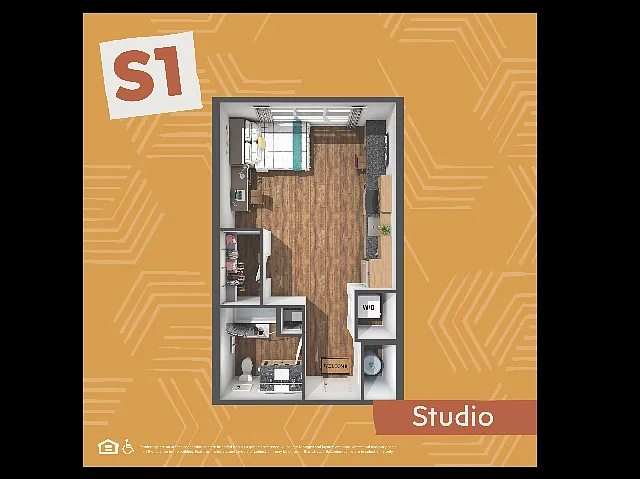 Floor plan Studio - S1