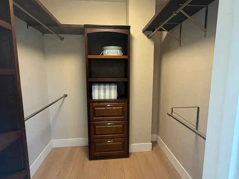 Primary walk in closet