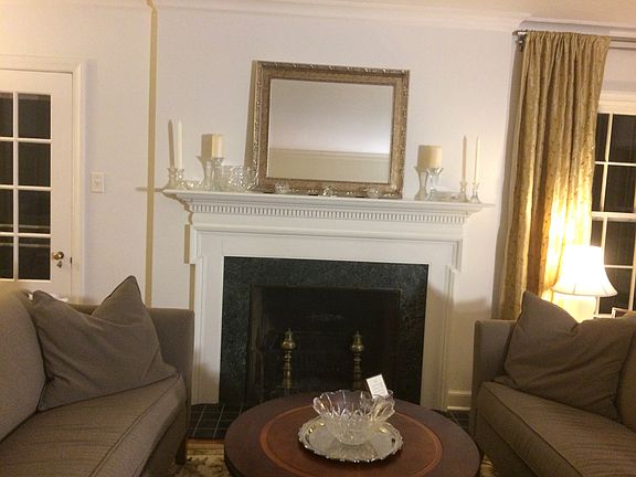 Marble tile, wood burning