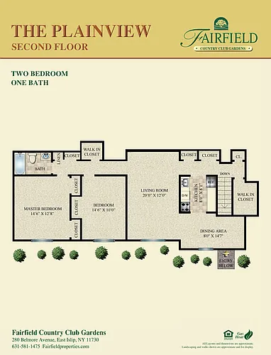 Floor plan The Plainview - Upper