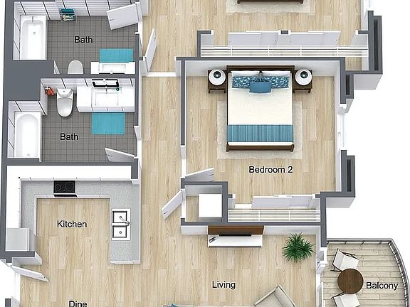 4th image of 4725 Radford Ave #202