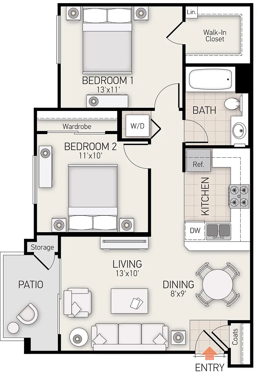 Floor plan Plan D