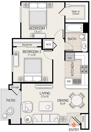 Floor plan Plan D