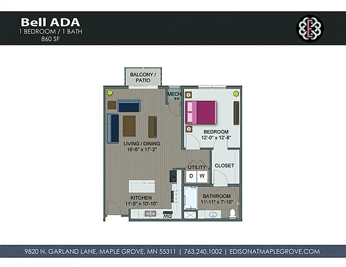 Floor plan Bell - ACC