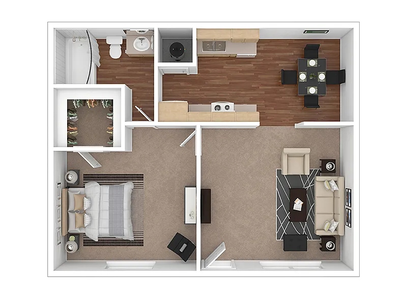 Floor plan 1X1