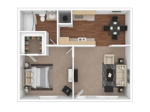 Floor plan 1X1