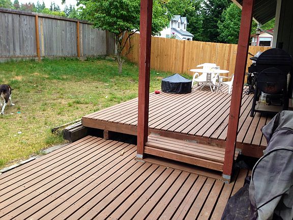 fully fenced backyard