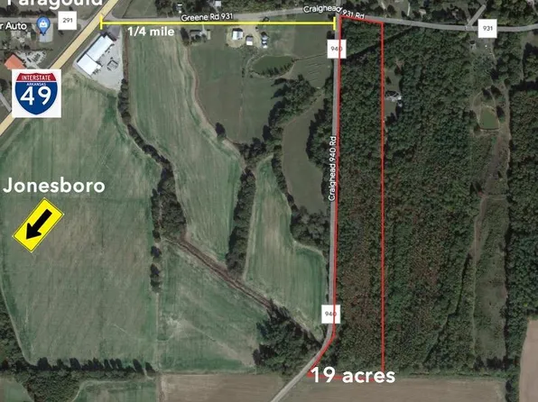 19 Acres Cres #940 & 931, Brookland, AR 72417
