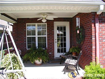 Back entrance and porch