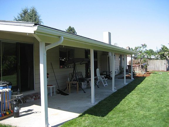 roofed patio back yard