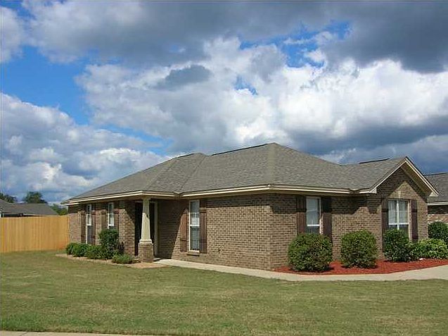 Left side of house