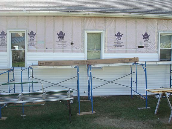 New siding and windows