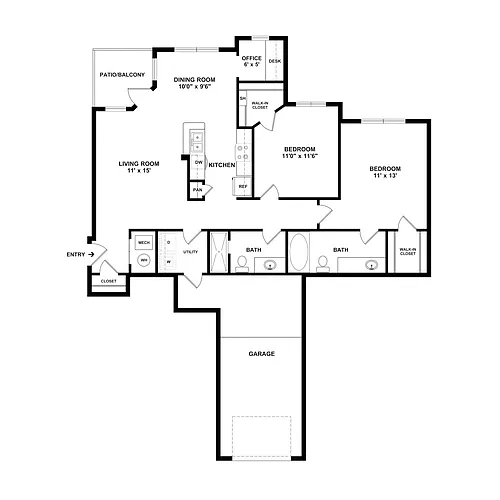 Floor plan Taliesin