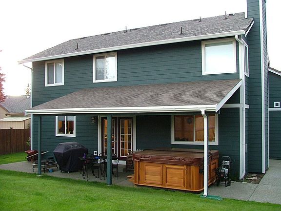 Rear showing awning