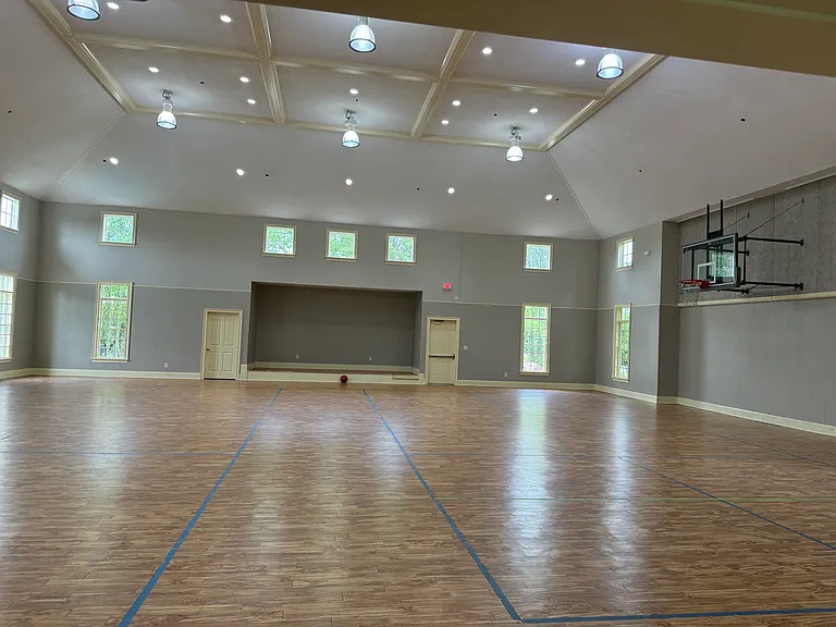 Indoor basketball court in the club house