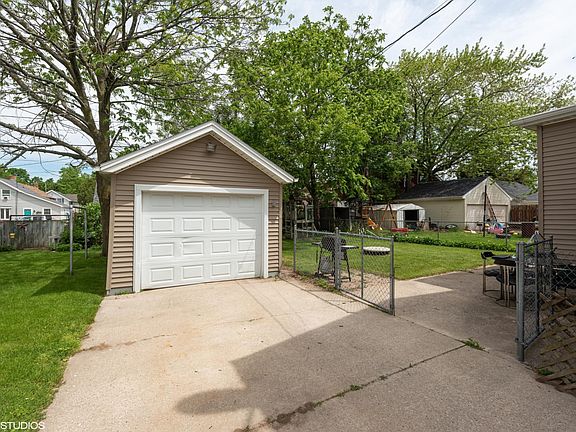 Chain-link fenced yard
