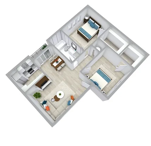 Floor plan 2X1 - B1 R