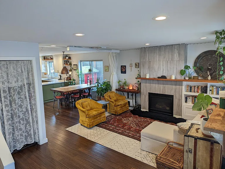 Living room from front entrance