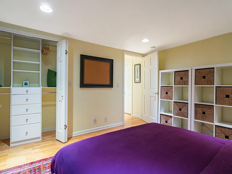 Bedroom with lots of storage space