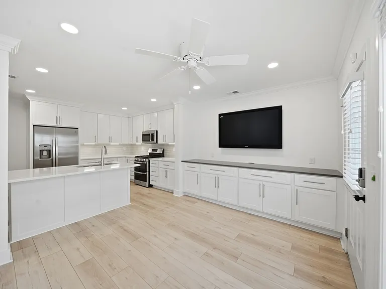living space in kitchen
