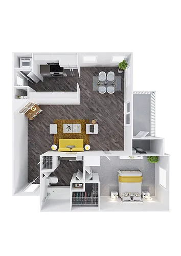 Floor plan 1E