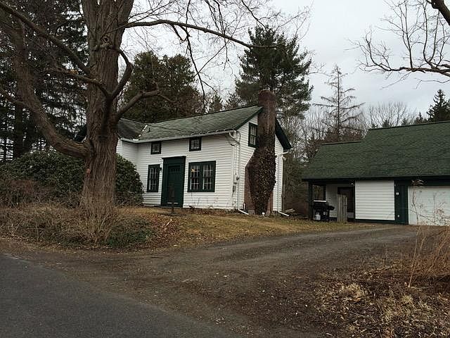 Front of house and large garage
