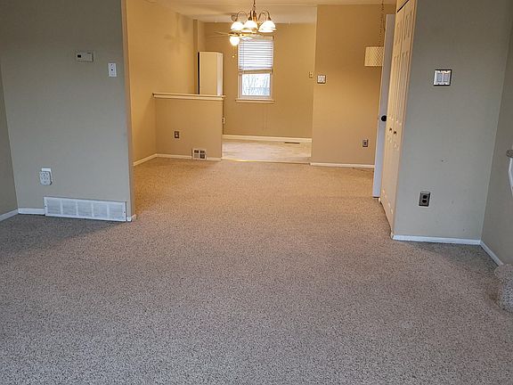 Living room and dining room