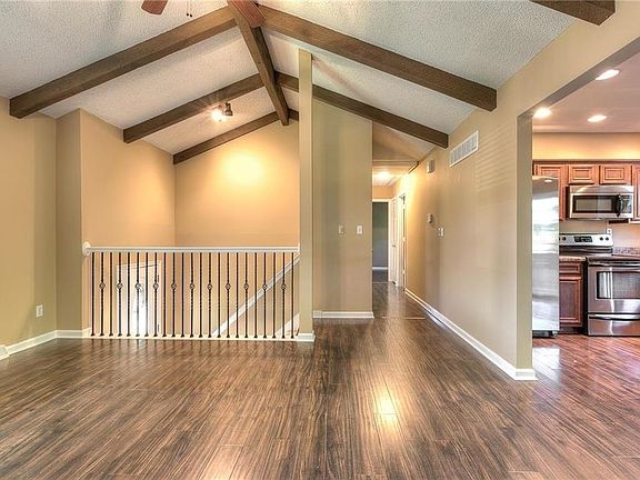 This is looking into the kitchen and down the hall.  The home has been updated throughout.