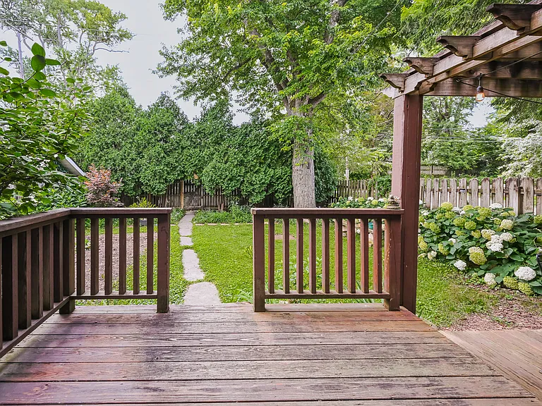 Backyard patio and pergola