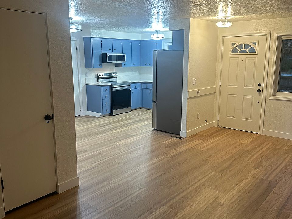 View of the Kitchen from the back of the living room.