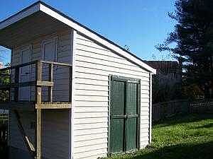 Storage Shed in Rear