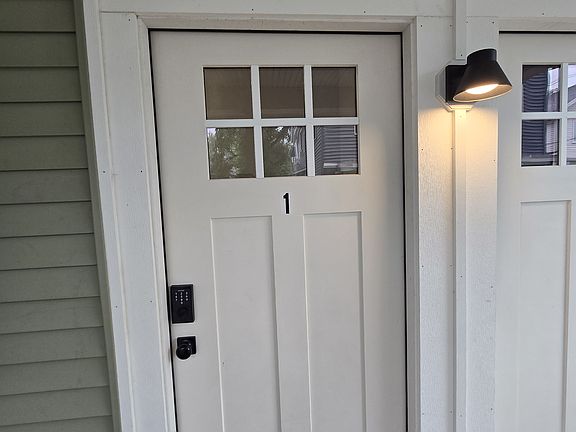 Entrance into 109 Lexington Ave NW #1. This is a 2 bedroom 2 full bathroom apartment.