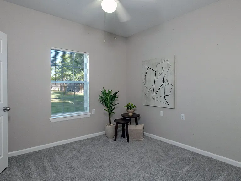 Enjoy comfortable guest bedrooms with plush carpeting and multi-speed ceiling fans.