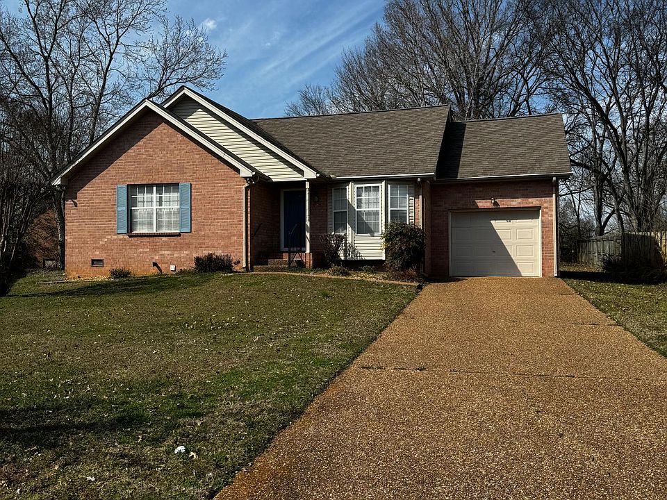 Private driveway with one car garage.