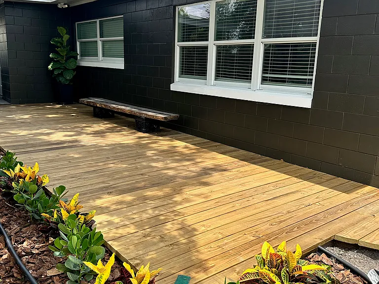 Outside patio