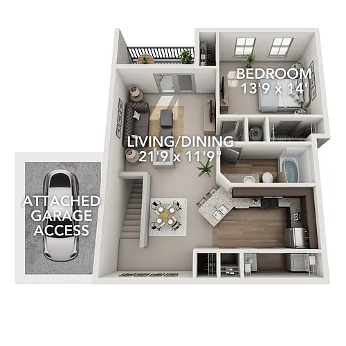 Floor plan A4G - Attached Garage Included