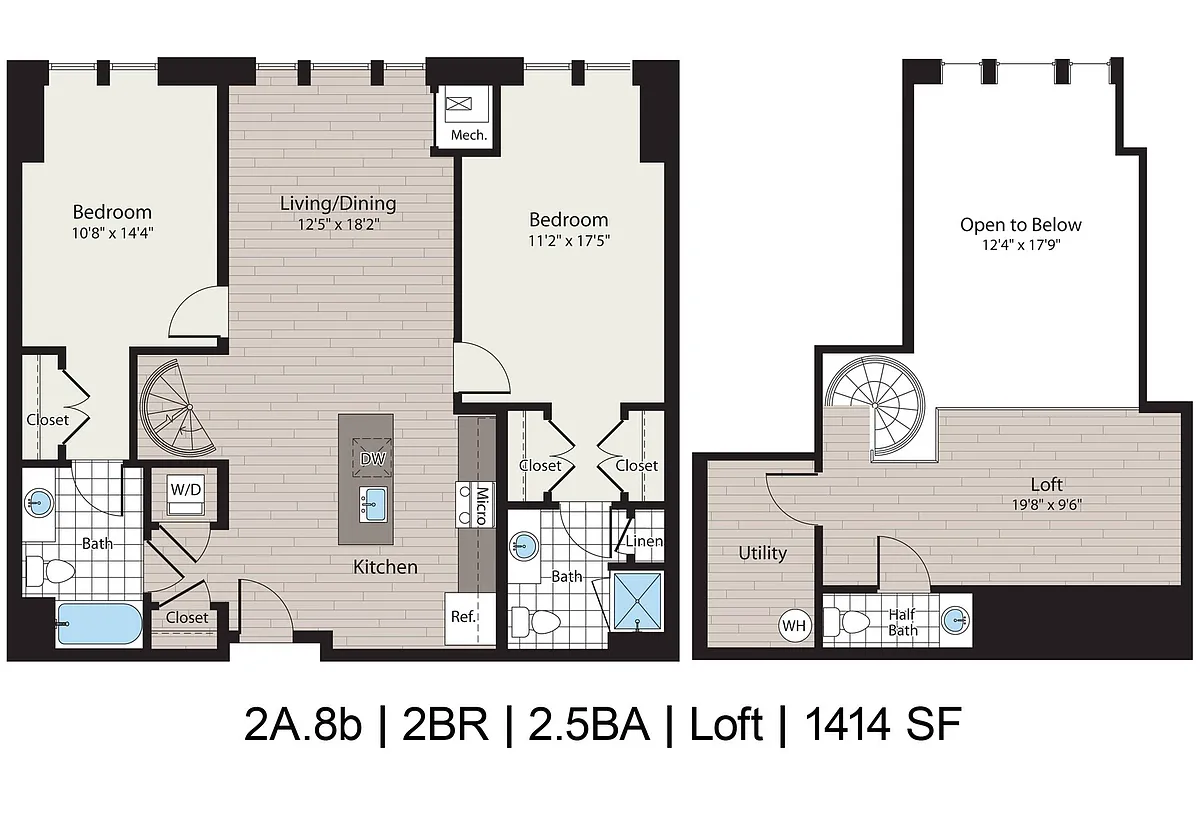 Floor plan 2A.8b