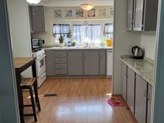 Kitchen and dining area