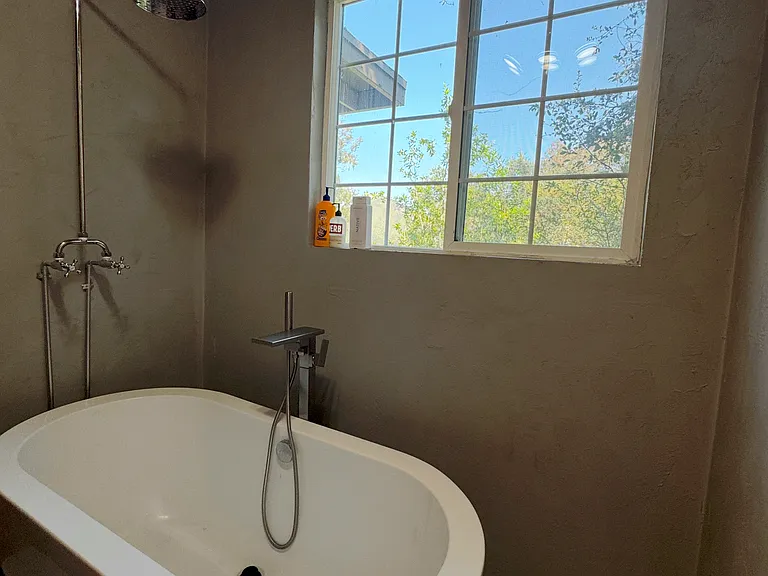 Full tub and shower