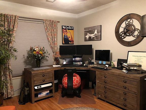 Front bedroom as an office.