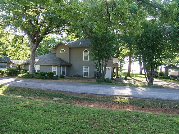 Front of house faces park